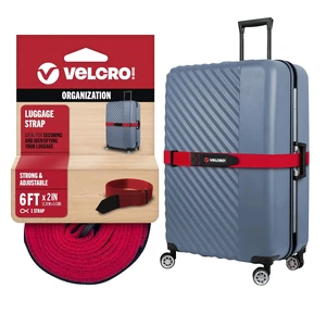 Adjustable Luggage Strap for Suitcases, Red, 6ft x 2in | Find Your Bag Fast At Baggage Claim, Strong Cinch For Secure Travel Fit, Reinforced Stitching Protects Zippers, Safe Buckle Adjustable Luggage Strap for Suitcases, Red, 6ft x 2in | Find Your Bag Fast At Baggage Claim, Strong Cinch For Secure Travel Fit, Reinforced Stitching Protects Zippers, Safe Buckle