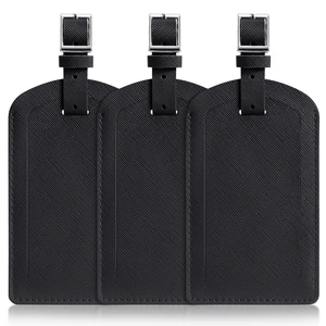 3 Pack Luggage Tags for Suitcases, TSA Approved Travel Essentials | Bag Tags with Privacy Protection, Luggage Accessories, Black 3 Pack Luggage Tags for Suitcases, TSA Approved Travel Essentials | Bag Tags with Privacy Protection, Luggage Accessories, Black