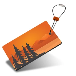 Travel Green Luggage Tag and Suitcase Identifiers for Women and Men, Carry on, Backpack and More, Orange Trees, 1-Pack Travel Green Luggage Tag and Suitcase Identifiers for Women and Men, Carry on, Backpack and More, Orange Trees, 1-Pack