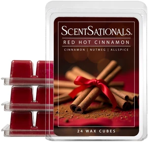 Red Hot Cinnamon Scented Christmas Wax Melts 10oz (24 Cubes) | Cinnamon, Nutmeg & Allspice Long Lasting Christmas Fragrance Melts for Scented Wax Warmers Red Hot Cinnamon Scented Christmas Wax Melts 10oz (24 Cubes) | Cinnamon, Nutmeg & Allspice Long Lasting Christmas Fragrance Melts for Scented Wax Warmers