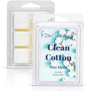 Clean Cotton- Fresh, Calming Cotton Scented Melt- Maximum Scent Wax Cubes/Melts- 1 Pack -2 Ounces- 6 Cubes Gift for Women, Men, BFF, Friend, Wife, Mom, Birthday, Sister, Daughter, Long Lasting Clean Cotton- Fresh, Calming Cotton Scented Melt- Maximum Scent Wax Cubes/Melts- 1 Pack -2 Ounces- 6 Cubes Gift for Women, Men, BFF, Friend, Wife, Mom, Birthday, Sister, Daughter, Long Lasting