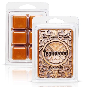 Teakwood - Rustic, Earthy, Sweet Scented Melt- Maximum Scent Wax Cubes/Melts- 1 Pack -2 Ounces- 6 Cubes Gift for Women, Men, BFF, Friend, Wife, Mom, Birthday, Sister, Daughter, Long Lasting Wax Tart Teakwood - Rustic, Earthy, Sweet Scented Melt- Maximum Scent Wax Cubes/Melts- 1 Pack -2 Ounces- 6 Cubes Gift for Women, Men, BFF, Friend, Wife, Mom, Birthday, Sister, Daughter, Long Lasting Wax Tart