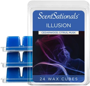 Illusion - Cedarwood Scented Wax Melts 10oz (24 Cubes) | Cedarwood, Marine, & Citrus Long Lasting Fragrance Melts for Scented Wax Warmers Illusion - Cedarwood Scented Wax Melts 10oz (24 Cubes) | Cedarwood, Marine, & Citrus Long Lasting Fragrance Melts for Scented Wax Warmers