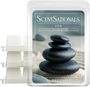 Zen - Eucalyptus Scented Wax Melts 10oz (24 Cubes) | Eucalyptus, Spearmint, & Sandalwood Long Lasting Fragrance Melts for Scented Wax Warmers Zen - Eucalyptus Scented Wax Melts 10oz (24 Cubes) | Eucalyptus, Spearmint, & Sandalwood Long Lasting Fragrance Melts for Scented Wax Warmers