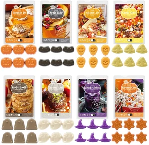 Halloween Scented Wax Melts, Fall Soy Wax Cubes for Wax Warmer, Strong Scent Fragrance Wax Tarts, Autumn Wax Melts Gift Set, Pumpkin Pie, Spiced Cider, Candy Corn, Snickerdoodle, Autumn Air Halloween Scented Wax Melts, Fall Soy Wax Cubes for Wax Warmer, Strong Scent Fragrance Wax Tarts, Autumn Wax Melts Gift Set, Pumpkin Pie, Spiced Cider, Candy Corn, Snickerdoodle, Autumn Air