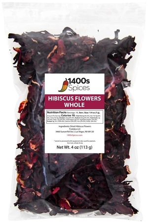 4oz Dried Whole Hibiscus Flowers and Petals, Flor de Jamaica | Perfect for Tea and Mexican Agua Fresca, Sorrel Flower, Zobo Flower 4oz Dried Whole Hibiscus Flowers and Petals, Flor de Jamaica | Perfect for Tea and Mexican Agua Fresca, Sorrel Flower, Zobo Flower