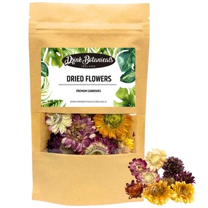 Food Grade Dried Mixed Flowers | 20+ Flowers | 100% Natural | Dried Flowers | Cocktail Toppers | for Garnishing Cocktails, Cake Decoration, Tea Infusions | 20 Grams, 0.7 oz | Drink Botanicals Ireland Food Grade Dried Mixed Flowers | 20+ Flowers | 100% Natural | Dried Flowers | Cocktail Toppers | for Garnishing Cocktails, Cake Decoration, Tea Infusions | 20 Grams, 0.7 oz | Drink Botanicals Ireland