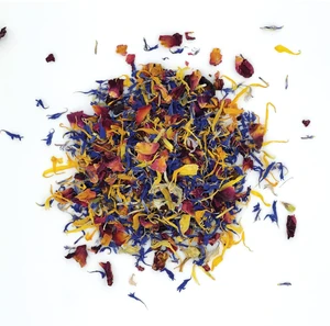 Naturals Brilliant Flower Petal Blend - Edible blend of calendula, blue cornflower and rose petals, all natural, food-grade, dried floral mix for baking, cocktails & garnish, Packaged in the USA Naturals Brilliant Flower Petal Blend - Edible blend of calendula, blue cornflower and rose petals, all natural, food-grade, dried floral mix for baking, cocktails & garnish, Packaged in the USA