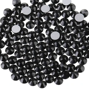 Flat Back Crystal Rhinestones,Jet Black, SS20, 1440pcs | Flatback Glass Gems, for Nail Art Craft, Glue Fix, 4.6-4.8mm Flat Back Crystal Rhinestones,Jet Black, SS20, 1440pcs | Flatback Glass Gems, for Nail Art Craft, Glue Fix, 4.6-4.8mm