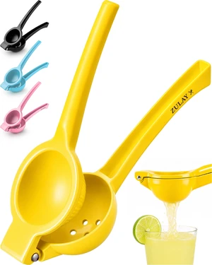 Metal Lemon Squeezer - Handheld Lemon Juicer Squeezer - Easy to Use Citrus Juicer - Manual Press for Extracting the Most Juice Possible - Extracts Every Last Drop Metal Lemon Squeezer - Handheld Lemon Juicer Squeezer - Easy to Use Citrus Juicer - Manual Press for Extracting the Most Juice Possible - Extracts Every Last Drop