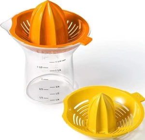 Good Grips 2-in-1 Citrus Juicer - Orange & Yellow | 1.5 Cup Capcity, Juice Small & Large Fruits, Built-In Strainer, Ideal for Lemons, Limes and Oranges, Dishwasher Safe Good Grips 2-in-1 Citrus Juicer - Orange & Yellow | 1.5 Cup Capcity, Juice Small & Large Fruits, Built-In Strainer, Ideal for Lemons, Limes and Oranges, Dishwasher Safe