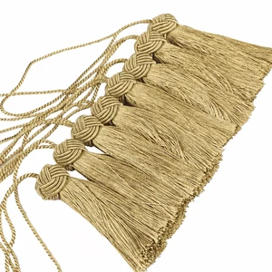 8 Pcs Elegant Polyester Key Tassel Colorful Craft Tassels Charms | Key Tassel for Christmas Tree, DIY Craft Garland Project, Wedding Home Party Decorations, Small Tassel (Golden) 8 Pcs Elegant Polyester Key Tassel Colorful Craft Tassels Charms | Key Tassel for Christmas Tree, DIY Craft Garland Project, Wedding Home Party Decorations, Small Tassel (Golden)