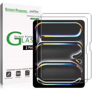 Screen Protector for iPad Pro 13'' M5&M4, Air 13'' M4&M3&M2 | 9H Tempered Glass, Drop & Scratch Protection, Easy Instllation & Bubble Free, Apple Pencil Compatible, HD Clear 2 Pack Screen Protector for iPad Pro 13'' M5&M4, Air 13'' M4&M3&M2 | 9H Tempered Glass, Drop & Scratch Protection, Easy Instllation & Bubble Free, Apple Pencil Compatible, HD Clear 2 Pack