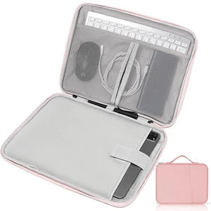 9-11 Inch Tablet Sleeve Case, iPad Bag for Women Fits iPad Pro 11 (2022-2018), iPad 10.9 (10th Gen), iPad Air (5/4th Gen), Galaxy Tab A8/A7/S8/S7, Protective Bag Carrying Case with Pocket (Pink) 9-11 Inch Tablet Sleeve Case, iPad Bag for Women Fits iPad Pro 11 (2022-2018), iPad 10.9 (10th Gen), iPad Air (5/4th Gen), Galaxy Tab A8/A7/S8/S7, Protective Bag Carrying Case with Pocket (Pink)