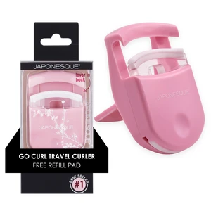 Travel Eyelash Curler, Pink - Plastic Eyelash Curlers for Travel Makeup, Go Curl Lash Curler with Bonus Replacement Lash Pad - 1 Pack Travel Eyelash Curler, Pink - Plastic Eyelash Curlers for Travel Makeup, Go Curl Lash Curler with Bonus Replacement Lash Pad - 1 Pack