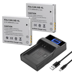2-Pack NB-4L Battery, LCD Slim USB Charger Compatible for Canon ELPH 100 HS | 300 HS, 310 HS, 330 HS, VIXIA mini, Powershot SD400, SD450, SD600, SD630, SD750, SD780, SD940, SD1000, SD1100 is 2-Pack NB-4L Battery, LCD Slim USB Charger Compatible for Canon ELPH 100 HS | 300 HS, 310 HS, 330 HS, VIXIA mini, Powershot SD400, SD450, SD600, SD630, SD750, SD780, SD940, SD1000, SD1100 is