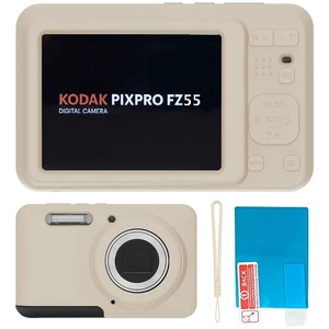 Silicone Case for Kodak PIXPRO FZ55 Digital Camera with Screen Protector and Lanyard for Kodak PIXPRO FZ55 Accessories - (Rice White) Silicone Case for Kodak PIXPRO FZ55 Digital Camera with Screen Protector and Lanyard for Kodak PIXPRO FZ55 Accessories - (Rice White)