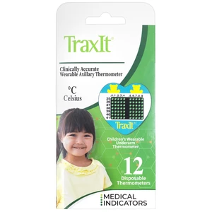 Underarm Thermometer Sticker for Kids, Babies 6+ Months (12-Pack, Celsius) Wearable for Up to 48 Hrs with Continuous Temperature Readings, Battery Free, Single Use, Disposable Thermometer Underarm Thermometer Sticker for Kids, Babies 6+ Months (12-Pack, Celsius) Wearable for Up to 48 Hrs with Continuous Temperature Readings, Battery Free, Single Use, Disposable Thermometer