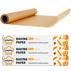 Parchment Paper for Baking, Parchment Paper Rolls 12in x 49ft, 3 Rolls of 12in x 16.3FT, Parchment Paper Built-in Metal Cutter for Baking, Grilling, Air Fryer, Pans and Oven (Unbleached) Parchment Paper for Baking, Parchment Paper Rolls 12in x 49ft, 3 Rolls of 12in x 16.3FT, Parchment Paper Built-in Metal Cutter for Baking, Grilling, Air Fryer, Pans and Oven (Unbleached)