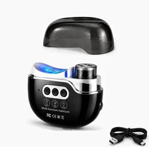 Multi Functional Electric Nail Clippers Trimmer, 3 in 1 Electric Nail Clipper with 3 Adjustable Speeds, Electric Nail Polisher with LED Lights, Nail Scraps Storage, for Seniors AdultsBlack Multi Functional Electric Nail Clippers Trimmer, 3 in 1 Electric Nail Clipper with 3 Adjustable Speeds, Electric Nail Polisher with LED Lights, Nail Scraps Storage, for Seniors AdultsBlack