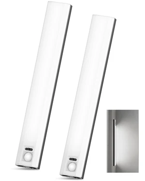2-Pack 10 Inch Under Cabinet Lighting, 6500K Motion Sensor Light Black | Rechargeable Closet Light with 68 LEDs, 6-Level Dimming and Magnetic Mounting for Kitchen Counters, Stairs and Bedrooms 2-Pack 10 Inch Under Cabinet Lighting, 6500K Motion Sensor Light Black | Rechargeable Closet Light with 68 LEDs, 6-Level Dimming and Magnetic Mounting for Kitchen Counters, Stairs and Bedrooms