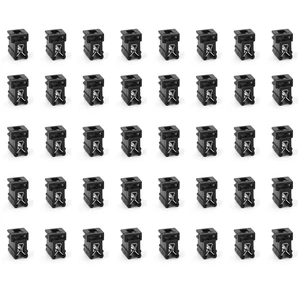 50-Pack Cable Tie Mounts 0.59×0.43×0.39 4-Way Zip Tie Clips & Metal Cable Clips, Adhesive-Free Car Cable Management Wire Holder for Home, Garage, Auto Wiring Harness 50-Pack Cable Tie Mounts 0.59×0.43×0.39 4-Way Zip Tie Clips & Metal Cable Clips, Adhesive-Free Car Cable Management Wire Holder for Home, Garage, Auto Wiring Harness