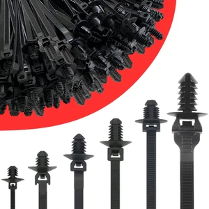 60Pcs Nylon Universal Cable Tie with Buckle Push Mount Zip Tie Mount ChristmasTree Zip Ties Mounts Automotive Cable Ties Wire Clips Fuel Line Ziptie High Temp Heat Resistant Wire Wrap (6-Types) 60Pcs Nylon Universal Cable Tie with Buckle Push Mount Zip Tie Mount ChristmasTree Zip Ties Mounts Automotive Cable Ties Wire Clips Fuel Line Ziptie High Temp Heat Resistant Wire Wrap (6-Types)