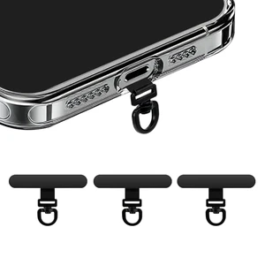360° Rotating Stainless Steel Phone Tether Tab (Black 3-Pack) - Universal for iPhone & Other Phones (Fits Wristbands/Necklaces/Crossbody Straps) 360° Rotating Stainless Steel Phone Tether Tab (Black 3-Pack) - Universal for iPhone & Other Phones (Fits Wristbands/Necklaces/Crossbody Straps)