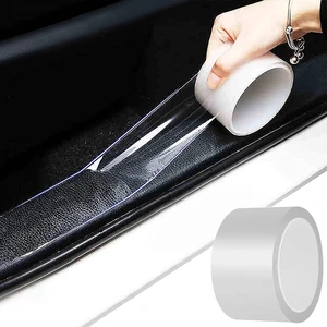 Anti-Scratch Anti-Collision Adhesive Strip Car Door Edge Guard Protector Strip Car Door Scuff Plate Protectors Transparent Invisible Tape for Rear Bumper/Door(33Ft x 2In) Anti-Scratch Anti-Collision Adhesive Strip Car Door Edge Guard Protector Strip Car Door Scuff Plate Protectors Transparent Invisible Tape for Rear Bumper/Door(33Ft x 2In)