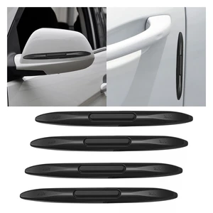 4PCS Car Door Edge Guards Car Side Door Protector, Rearview Anti-Collision Bumper Trim Guard Sticker, Auto Body Self Adhesive Anti-Scratch Strips for SUV Pickup Truck (Black) 4PCS Car Door Edge Guards Car Side Door Protector, Rearview Anti-Collision Bumper Trim Guard Sticker, Auto Body Self Adhesive Anti-Scratch Strips for SUV Pickup Truck (Black)