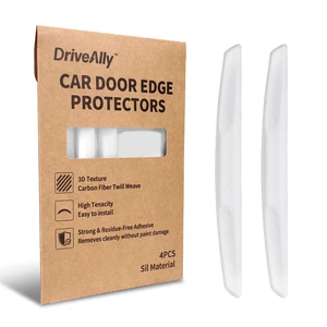 6 Inch 4Pcs 3D Carbon Fiber Texture Car Door Edge Protector Trim Strip Anti-Scratch and Anti-Collision Side Door Protectors Vehicle Exterior Accessories Sticker White 6 Inch 4Pcs 3D Carbon Fiber Texture Car Door Edge Protector Trim Strip Anti-Scratch and Anti-Collision Side Door Protectors Vehicle Exterior Accessories Sticker White