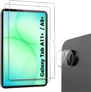 2 Pack Screen + 3 Camera Lens Protector for Galaxy Tab A11+/ A9+ | for Galaxy Tab A11 Plus / Tab A9 Plus 9H Hardness HD Clear Tempered Glass Film Guard With 3 Camera Lens Protector 2 Pack Screen + 3 Camera Lens Protector for Galaxy Tab A11+/ A9+ | for Galaxy Tab A11 Plus / Tab A9 Plus 9H Hardness HD Clear Tempered Glass Film Guard With 3 Camera Lens Protector