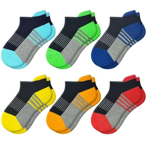 Boys 100% Cotton Cushioned Ankle Socks, Athletic Low Cut Socks | Moisture Wicking Breathable Soft Durable 6 Pairs Socks Boys 100% Cotton Cushioned Ankle Socks, Athletic Low Cut Socks | Moisture Wicking Breathable Soft Durable 6 Pairs Socks