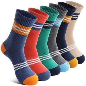 Kids Boys Socks Athletic Sport Crew Cotton Breathable Soft Gift Socks 6 Pairs Stocking Stuffers (Thin Strips,5-8Y) Kids Boys Socks Athletic Sport Crew Cotton Breathable Soft Gift Socks 6 Pairs Stocking Stuffers (Thin Strips,5-8Y)