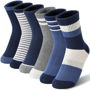 Boys Kids Socks Athletic Basketball Sport Youth Crew Cotton Breathable Outdoor Socks 6 Pairs(Blue Stripes Series,9-15 Years) Boys Kids Socks Athletic Basketball Sport Youth Crew Cotton Breathable Outdoor Socks 6 Pairs(Blue Stripes Series,9-15 Years)
