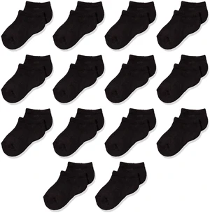 Unisex Kids' Cotton Low Cut Ankle Socks, Pack of 14, Black, Medium (4-8 Years) Unisex Kids' Cotton Low Cut Ankle Socks, Pack of 14, Black, Medium (4-8 Years)
