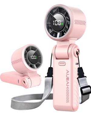 Portable Handheld Turbo Fan - 5 Speed Mini Personal Fan with Strong Airflow, Foldable 3 in 1 Rechargeable Battery Operated Trave Essentials Hand Fans for Indoor/Outdoor Use, Pink Portable Handheld Turbo Fan - 5 Speed Mini Personal Fan with Strong Airflow, Foldable 3 in 1 Rechargeable Battery Operated Trave Essentials Hand Fans for Indoor/Outdoor Use, Pink