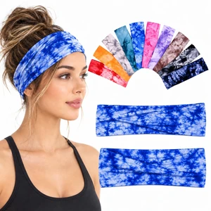 10 Pack Tie Dye Headbands for Women Girls Teens | Soft Cotton Wide Elastic Colorful Sports Sweat Headbands, 8.25 x 2.36 in Non Slip Yoga Workout Hair Wraps for Running Fitness 10 Pack Tie Dye Headbands for Women Girls Teens | Soft Cotton Wide Elastic Colorful Sports Sweat Headbands, 8.25 x 2.36 in Non Slip Yoga Workout Hair Wraps for Running Fitness
