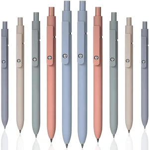 10 Pcs Gel Pens, 0.5mm Retractable Quick Dry Black Ink Pens, Morandi | Smooth Writing Pens, Fine Point Rolling Ball for Students Teachers, Office School Supplies, Back to School Gifts 10 Pcs Gel Pens, 0.5mm Retractable Quick Dry Black Ink Pens, Morandi | Smooth Writing Pens, Fine Point Rolling Ball for Students Teachers, Office School Supplies, Back to School Gifts