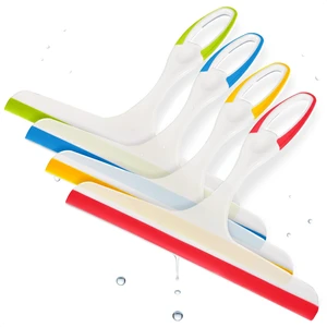 4 Pcs Hand Squeegee for Shower Glass, 9.45 in Silicone Blade | Small Squeegee for Window Cleaning; Streak-Free; Durable Plastic Grip; Hanging Hook; for Mirror, Tile & Glass Doors 4 Pcs Hand Squeegee for Shower Glass, 9.45 in Silicone Blade | Small Squeegee for Window Cleaning; Streak-Free; Durable Plastic Grip; Hanging Hook; for Mirror, Tile & Glass Doors
