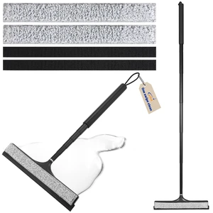Shower Squeegee with Long Handle, Telescoping Window and Floor Wiper | Silicone Blade, 9.45-48.03 In Extendable Pole, Washable Replaceable Pads, For Glass, Mirrors, Tile, Bathroom, Smooth Floors Shower Squeegee with Long Handle, Telescoping Window and Floor Wiper | Silicone Blade, 9.45-48.03 In Extendable Pole, Washable Replaceable Pads, For Glass, Mirrors, Tile, Bathroom, Smooth Floors