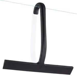 Shower Squeegee for Glass Doors, 10" Black with No-Drill J-Hook | Hang Anywhere Without Adhesive, Seamless One-Piece Silicone, Encased Steel Core, Streak-Free Squeegee for Shower Glass & Tile Shower Squeegee for Glass Doors, 10" Black with No-Drill J-Hook | Hang Anywhere Without Adhesive, Seamless One-Piece Silicone, Encased Steel Core, Streak-Free Squeegee for Shower Glass & Tile