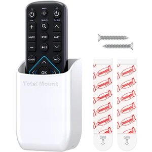Drop-Free Remote Holder Removable Adhesive Strips White | Designed in the USA Simply Put the Remote In No Tricky Magnet Alignment Needed Drop-Free Remote Holder Removable Adhesive Strips White | Designed in the USA Simply Put the Remote In No Tricky Magnet Alignment Needed