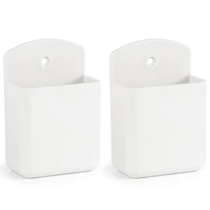 2 Pcs Remote Control Holder Wall Mount, TV Controller Holder, Self Adhesive Remote Holder, Wall Pen Holder Storage Accessories for Home Office School (White) 2 Pcs Remote Control Holder Wall Mount, TV Controller Holder, Self Adhesive Remote Holder, Wall Pen Holder Storage Accessories for Home Office School (White)