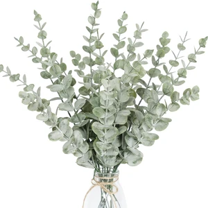 18pcs Eucalyptus Stems Artificial Eucalyptus Leaves Stems | Artificial Fake flowers for Home Office Flowers Bouquet Centerpiece Wedding Decoration Christmas Decor 18pcs Eucalyptus Stems Artificial Eucalyptus Leaves Stems | Artificial Fake flowers for Home Office Flowers Bouquet Centerpiece Wedding Decoration Christmas Decor
