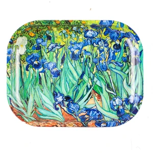 Metal Decorative Tray Small, Iris Flower 7x5.5in for Home Storage | Compact 7x5.5in tray for keys/jewelry.Durable metal, elegant iris design.Portable for desk, vanity, travel.Easy clean Metal Decorative Tray Small, Iris Flower 7x5.5in for Home Storage | Compact 7x5.5in tray for keys/jewelry.Durable metal, elegant iris design.Portable for desk, vanity, travel.Easy clean