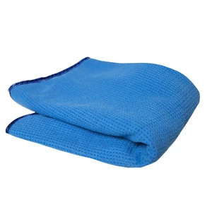 Waffle Weave Glass Cloth Microfiber Towel, Blue, 24 x 16 | Waffle-weave towel wipes glass, mirrors and windows streak-free, scratch-safe for cars, trucks and home Waffle Weave Glass Cloth Microfiber Towel, Blue, 24 x 16 | Waffle-weave towel wipes glass, mirrors and windows streak-free, scratch-safe for cars, trucks and home