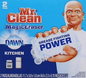 Magic Eraser Kitchen with Dawn, Cleaning Pads with Durafoam, 2 Count Magic Eraser Kitchen with Dawn, Cleaning Pads with Durafoam, 2 Count