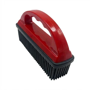 Car Carpet Lint & Hair Removal Brush, Universal Pet Hair Cleaning Brush with Ergonomic Handle, Reusable Soft Auto Interior Debris Remover for Car Home (Red) Car Carpet Lint & Hair Removal Brush, Universal Pet Hair Cleaning Brush with Ergonomic Handle, Reusable Soft Auto Interior Debris Remover for Car Home (Red)