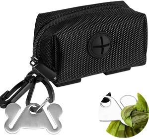 Dog Poop Bag Dispenser Holder Soft Waste Bags Roll Holders Leash Clip Black Dog Poop Bag Dispenser Holder Soft Waste Bags Roll Holders Leash Clip Black